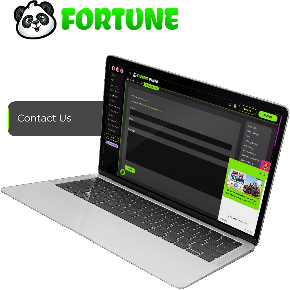 Use your contacts to get in touch with Fortune Panda.