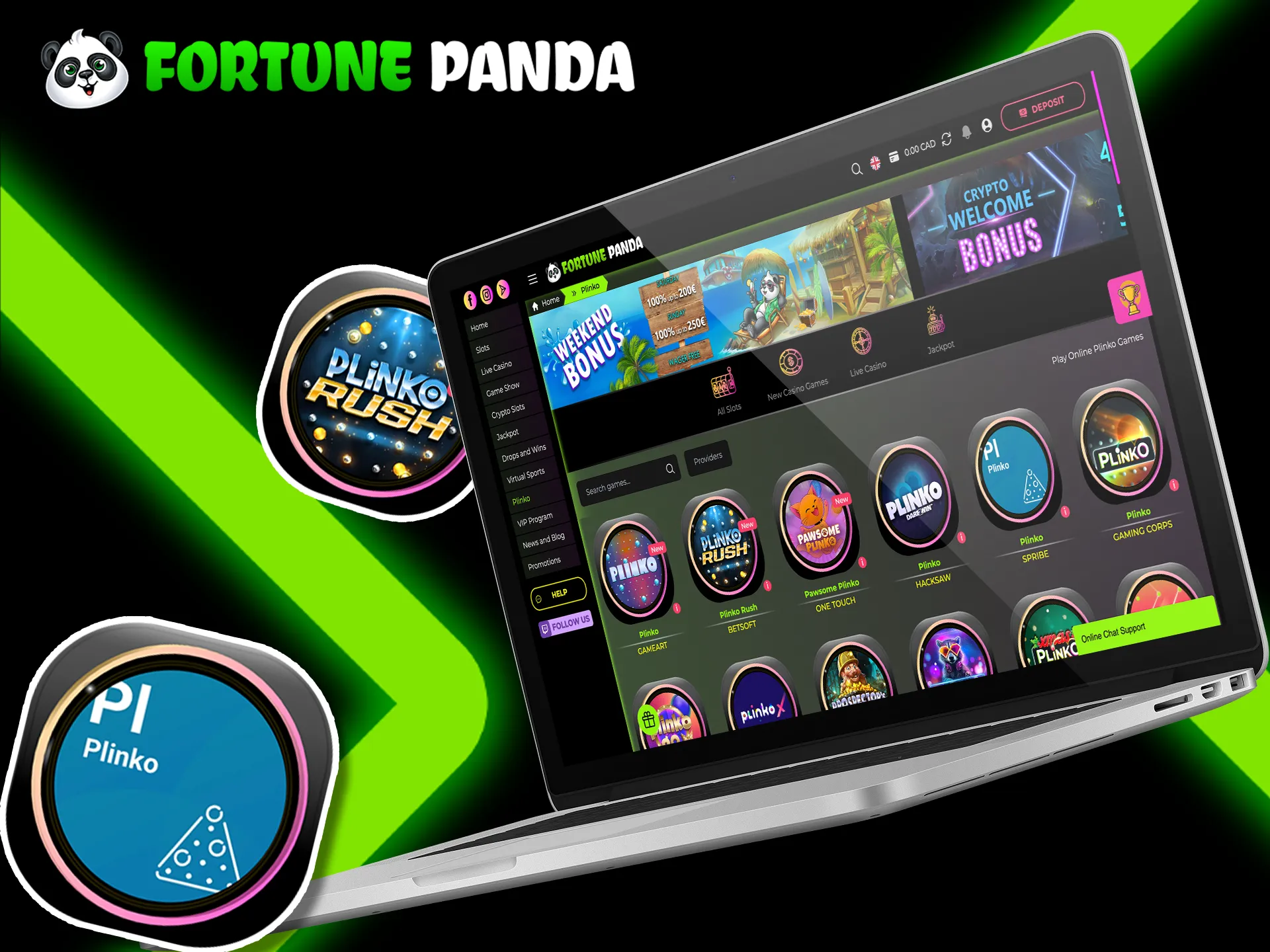 Get to know Plinko games with Fortune Panda.